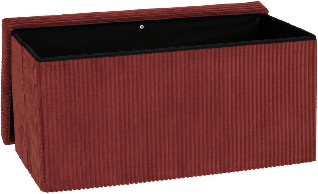 POUF PIEG.ARUM COSTE CM.76X38 ROSSO