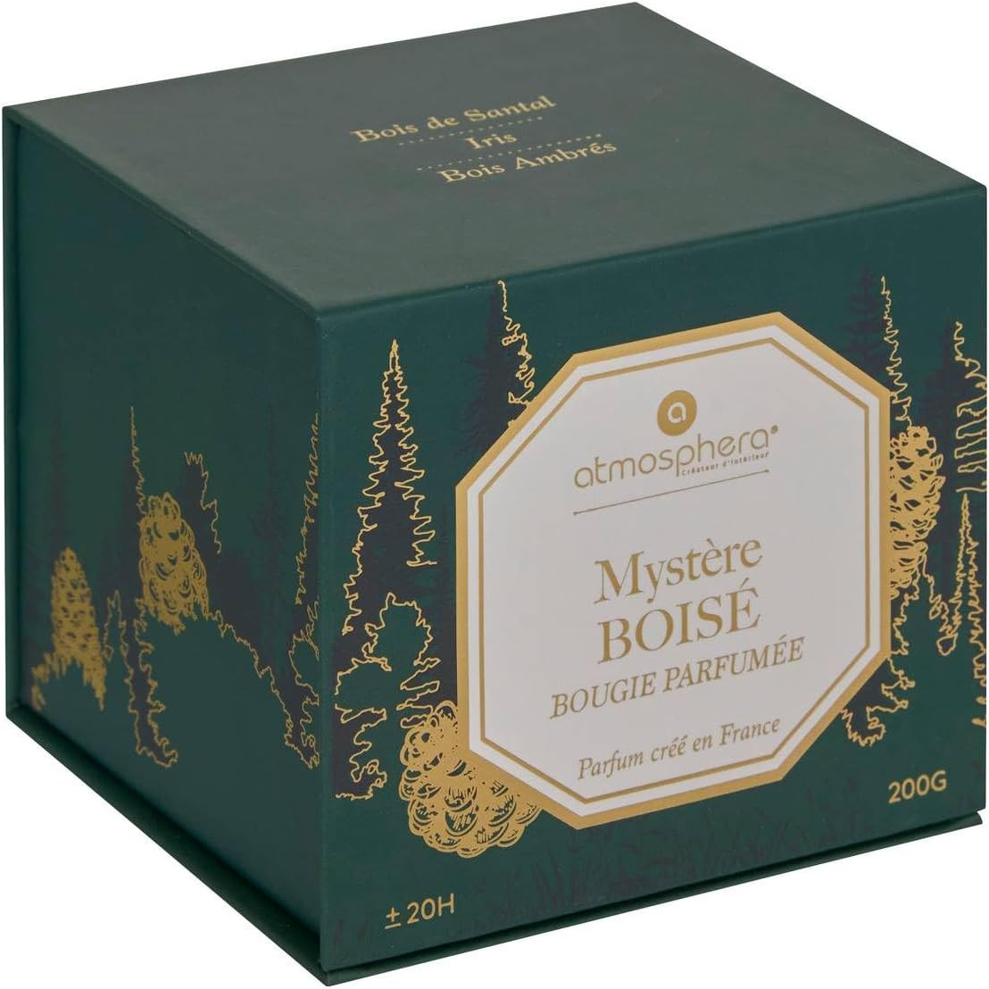 CANDELA PROFUMATA VETRO 200 M.LEGN.