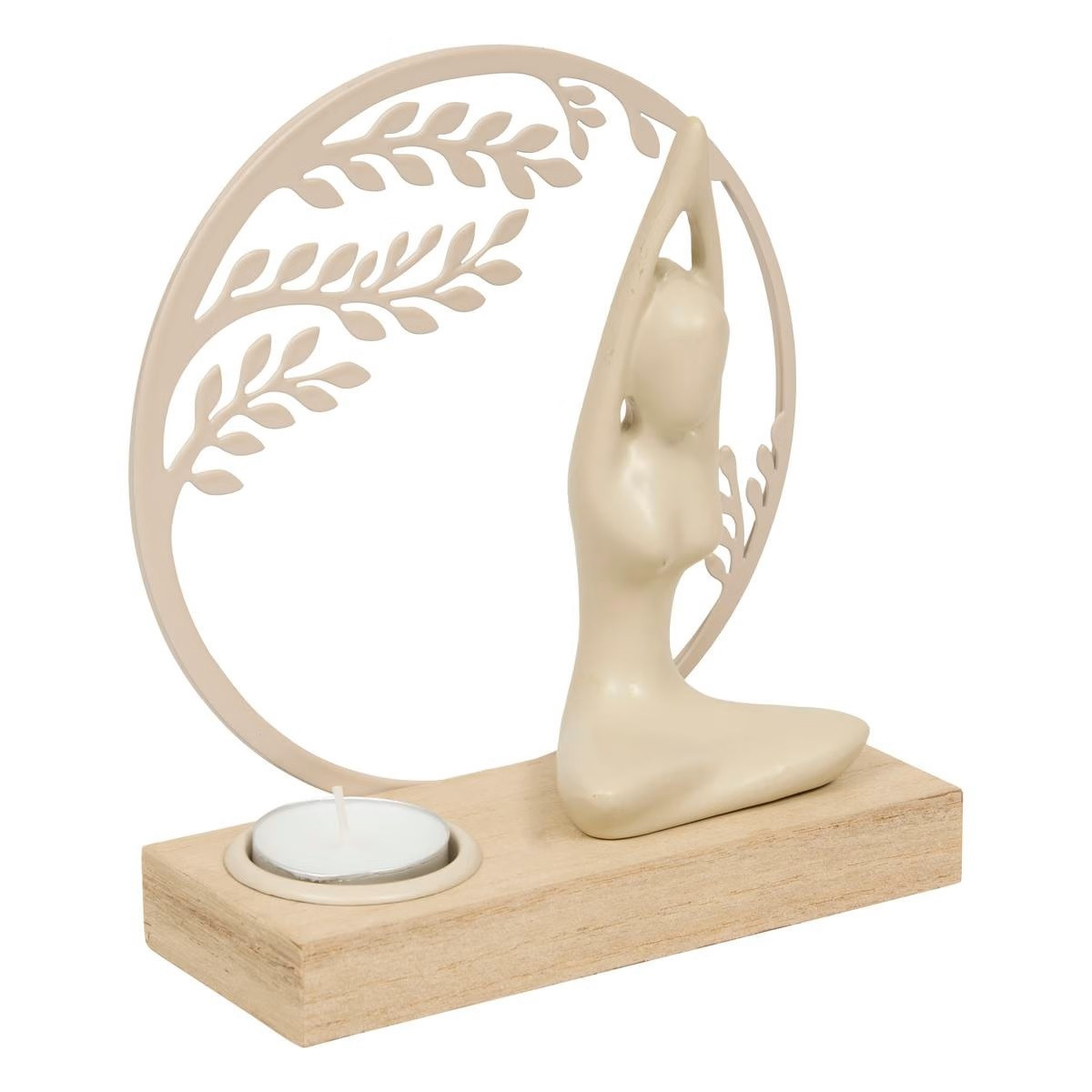 P/CANDELA YOGI CM.15X6X16 LEGNO/METALLO ASS.