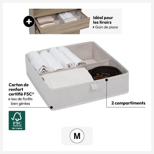 ORGANIZER P/CASSETTI M BEIGE