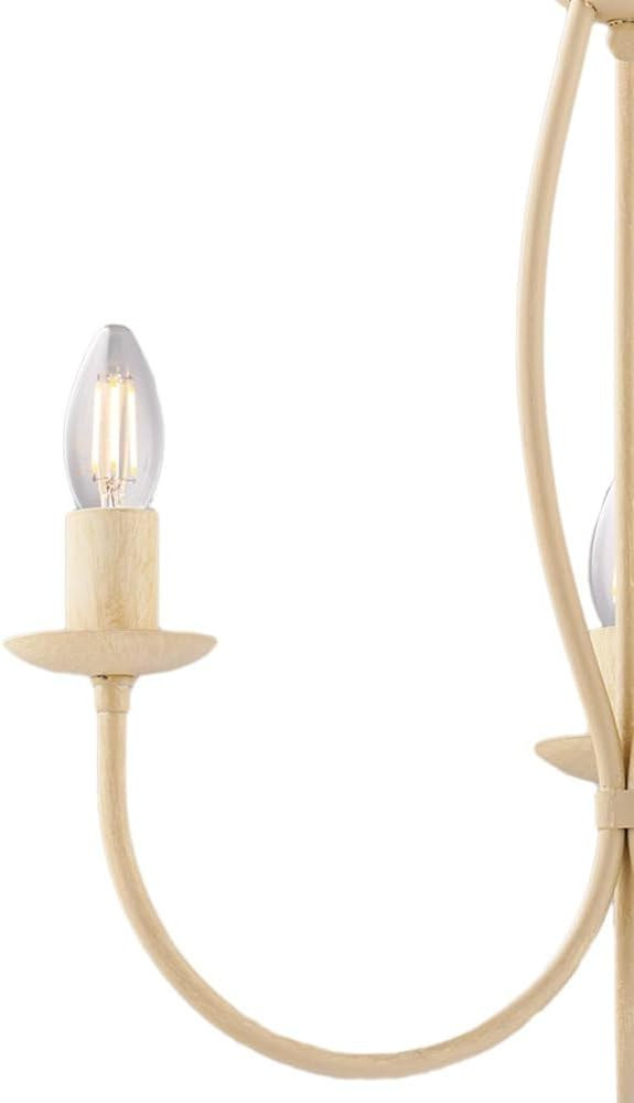 LAMPADARIO IN FERRO 3XE14 42W AVORIO