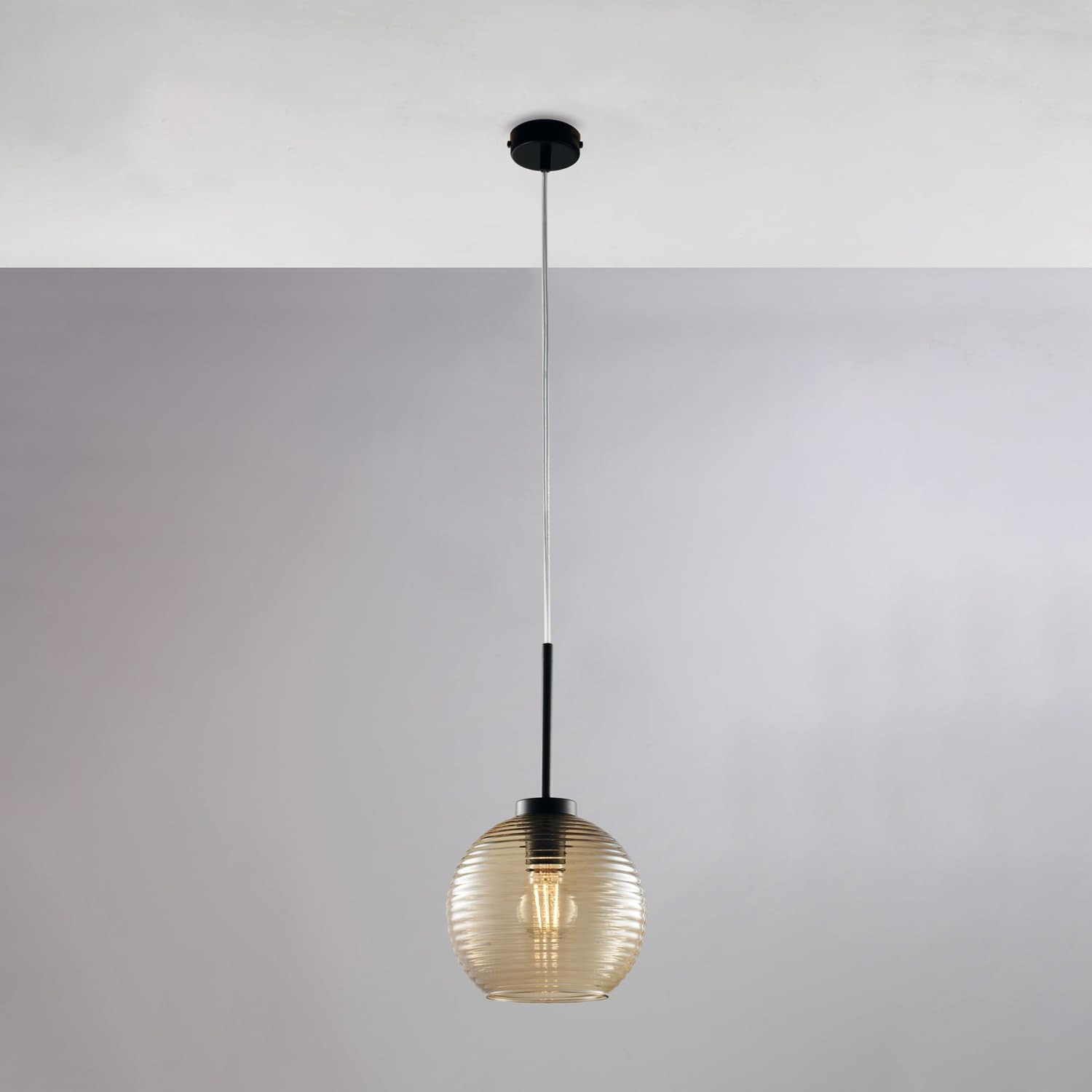 SOSP.FERRO/VTR 1XE27 D.20 AMBRA