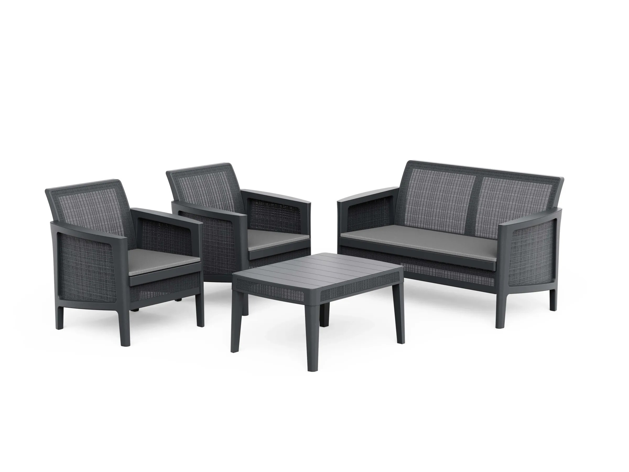 SALOTTO IN RESINA ATLAS NERO