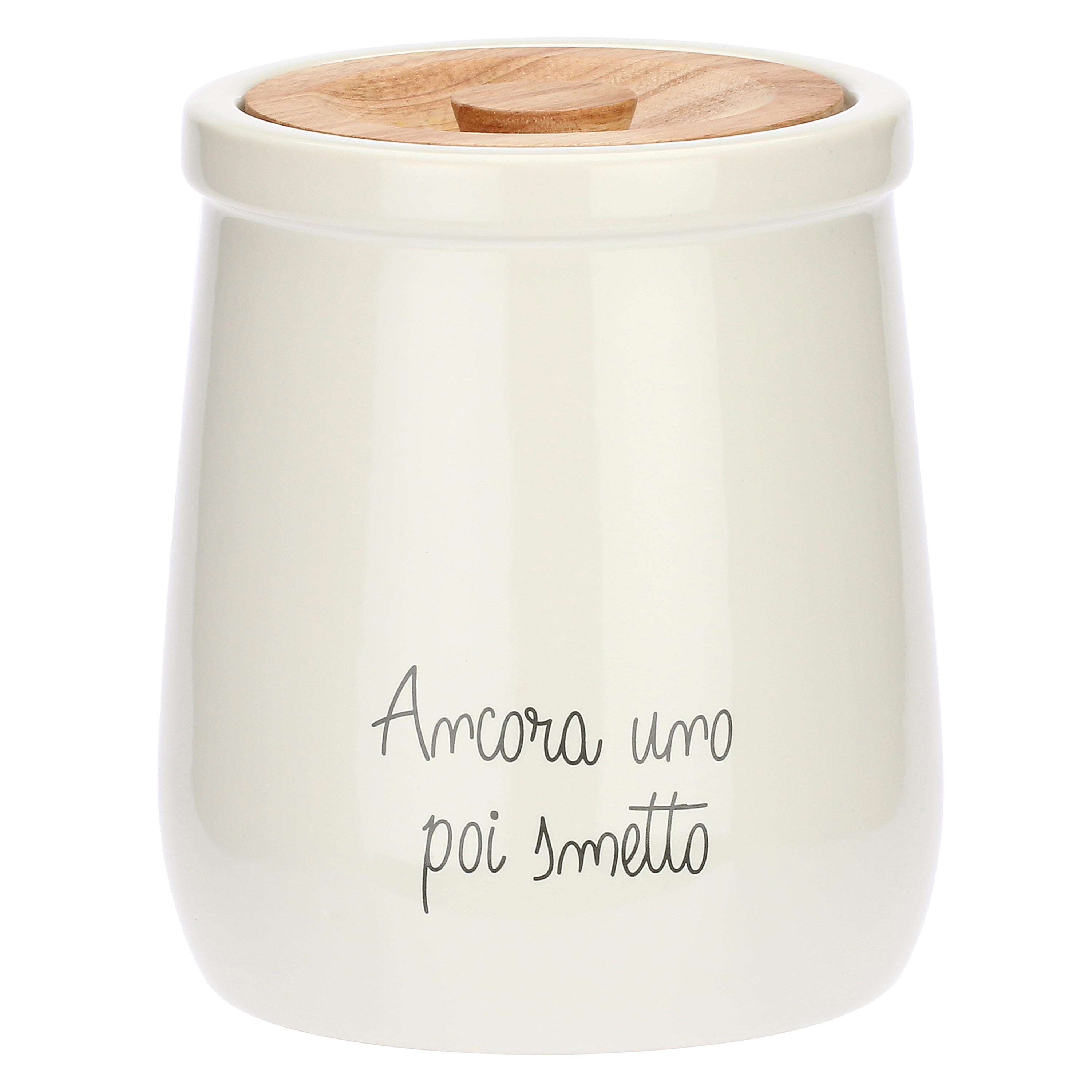 BISCOTTIERA C/TAPPO LEGNO 2.45LT