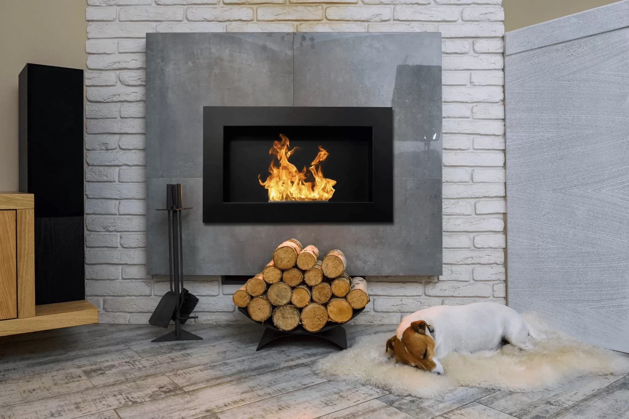 STUFA A PARETE BIOETANOLO PISA CM.65X12 H40