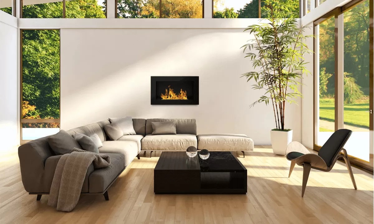 STUFA A PARETE BIOETANOLO PISA CM.65X12 H40