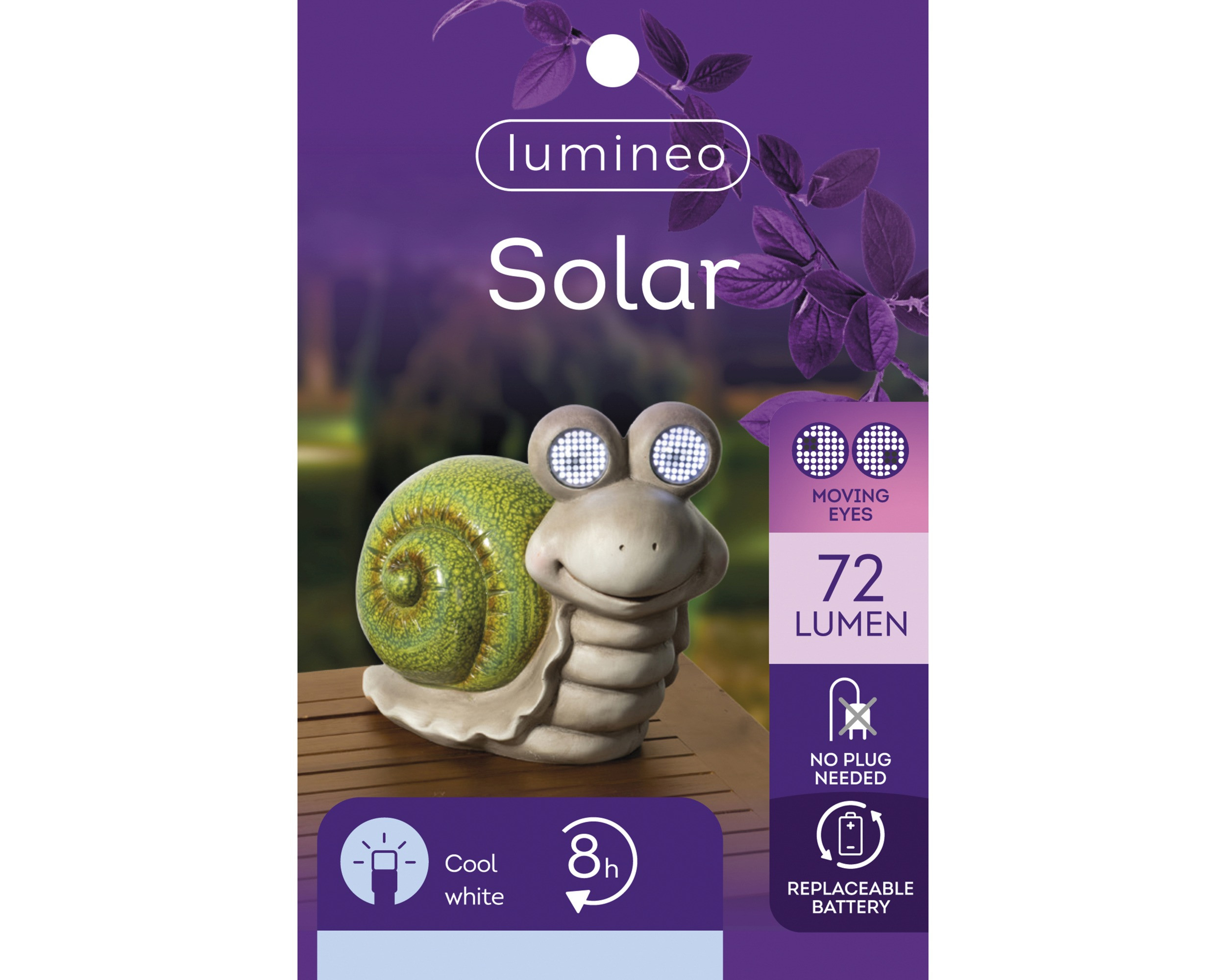 LUMACA SOLARE IN POLIRESINA