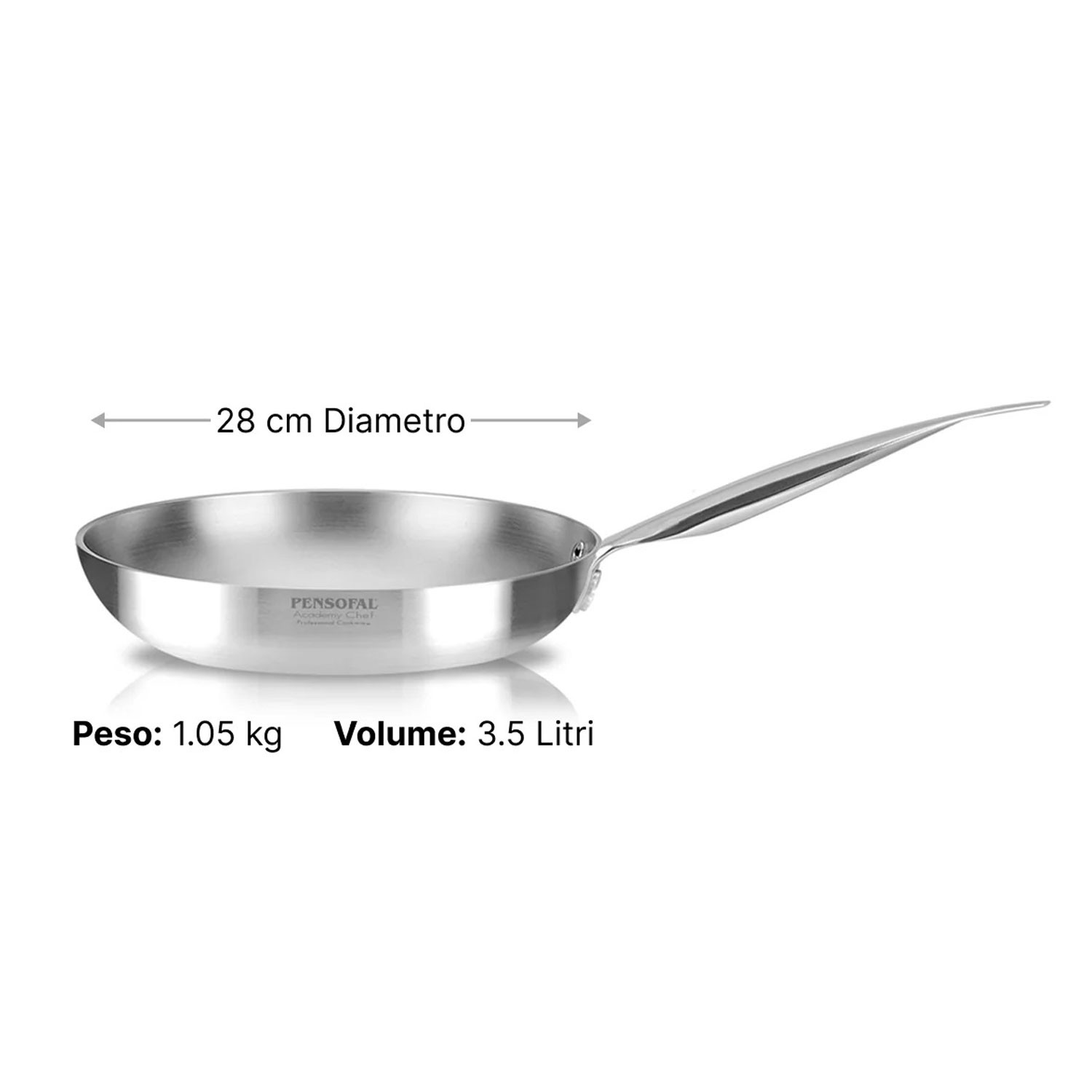 ACADEMY CHEF PADELLA ALTA CM.28 1M