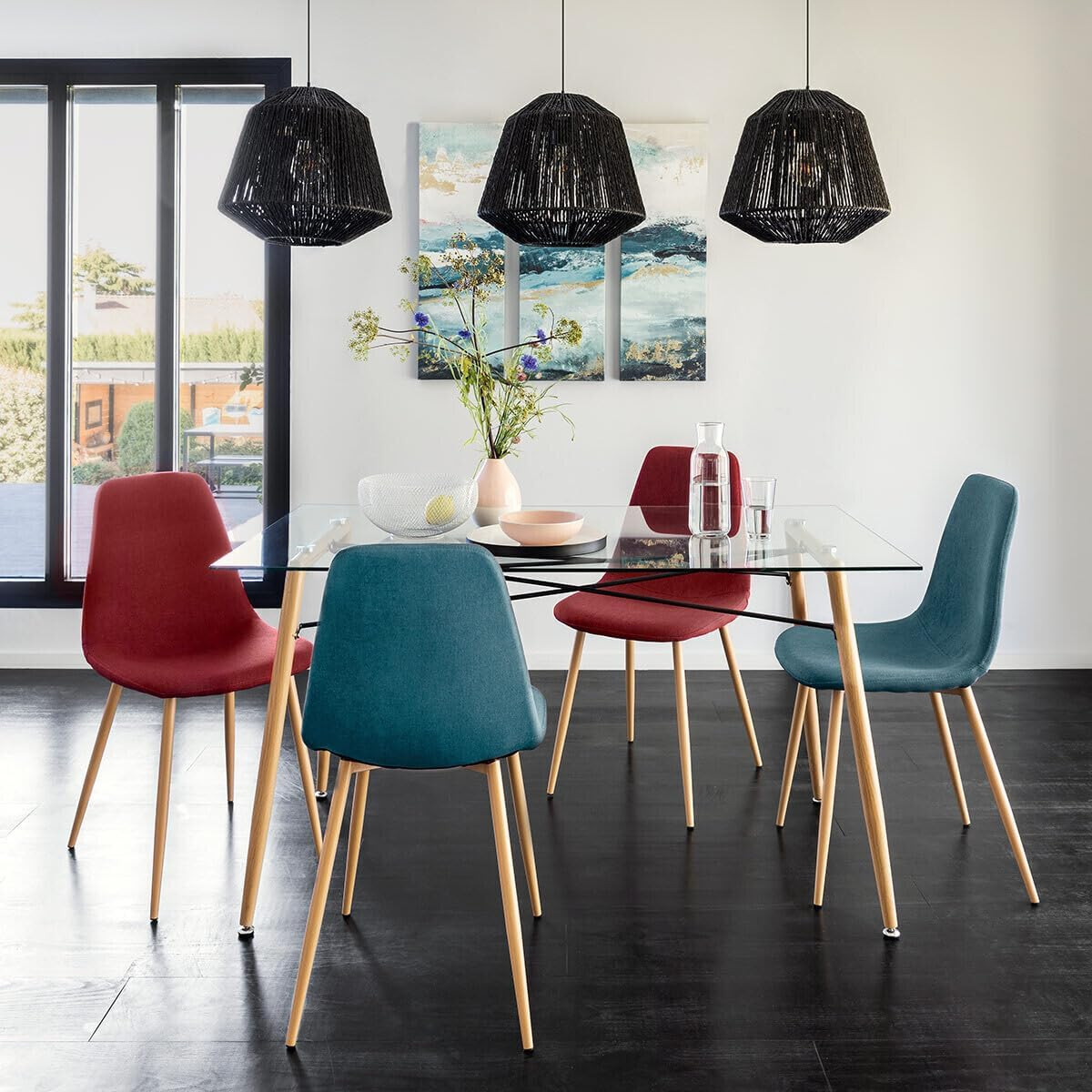 SEDIA ROKA VELL.FAGGIO/BLU