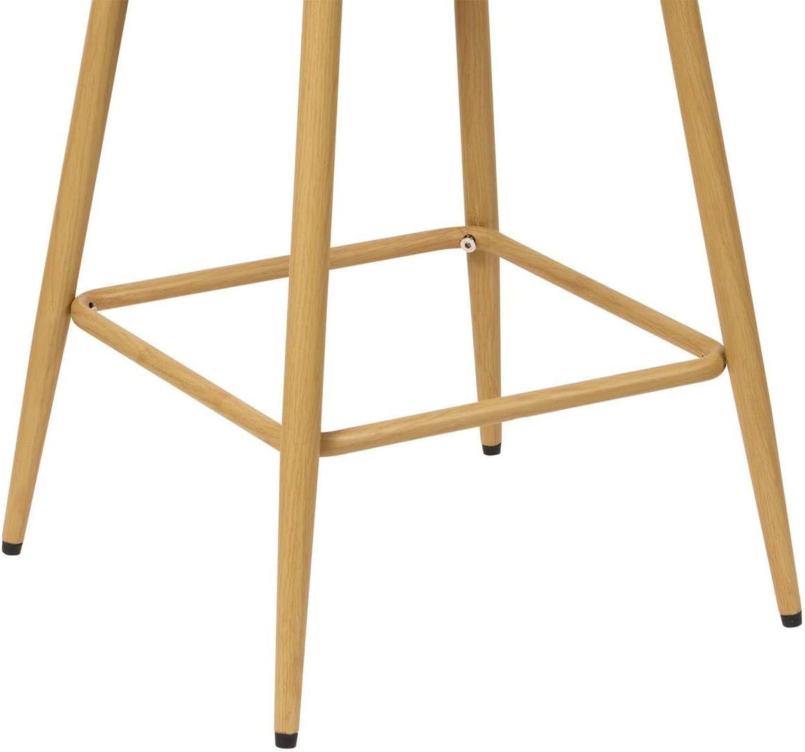 SGABELLO ROKA MARRONE CM. 42X48X93H