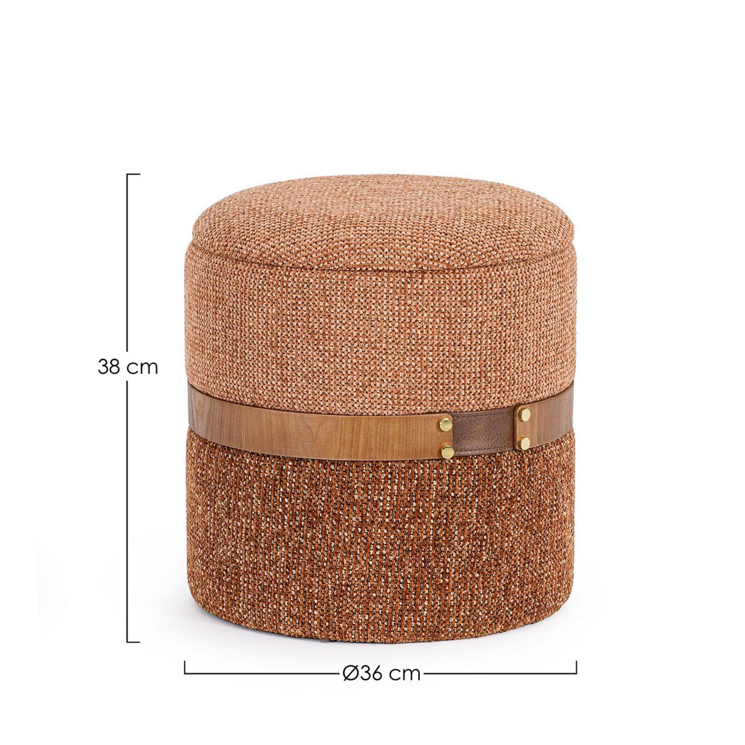 POUF CONTENITORE TANYA GINGER PICC.