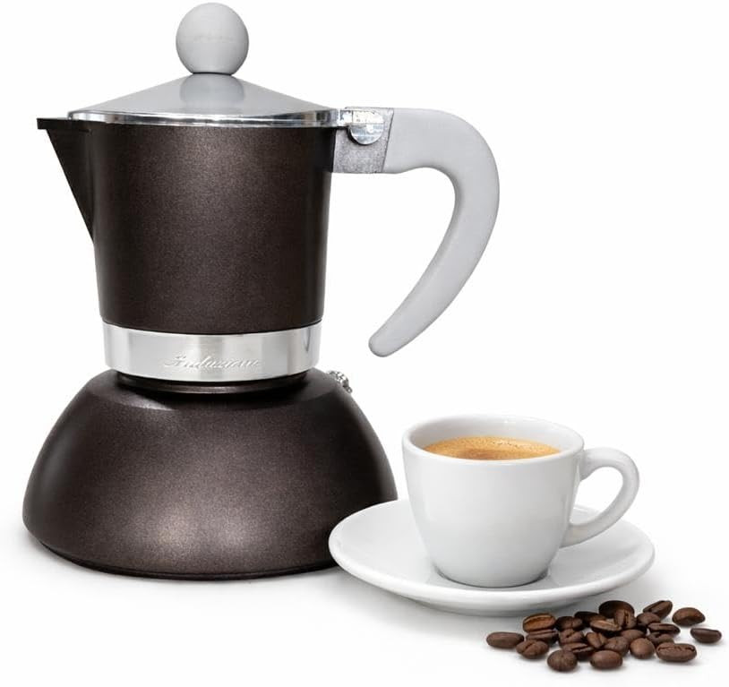 CAFFETTIERA 2TZ. INDUZIONE MARRONE