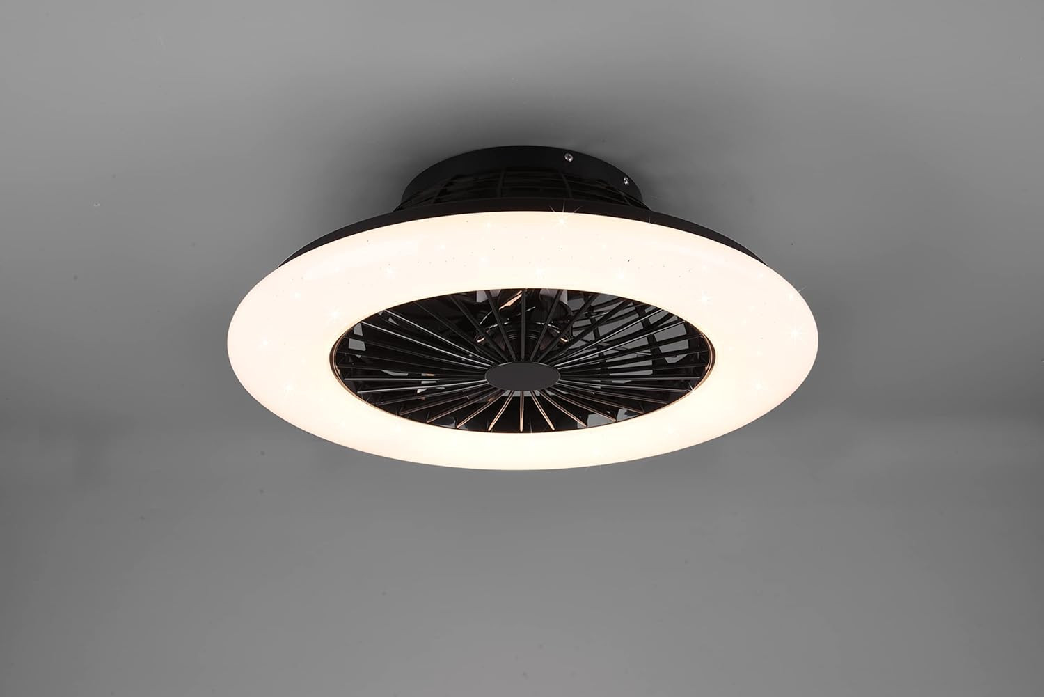 PLAFONIERA VENTILATORE D.50 NERO