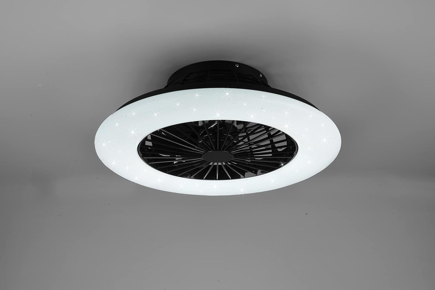 PLAFONIERA VENTILATORE D.50 NERO