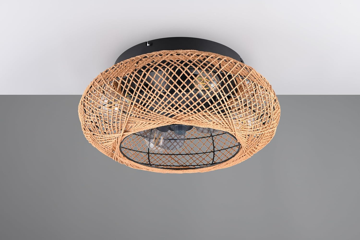 PLAFONIERA VENTILATORE CON FIBRA CM.50 4 LUCI