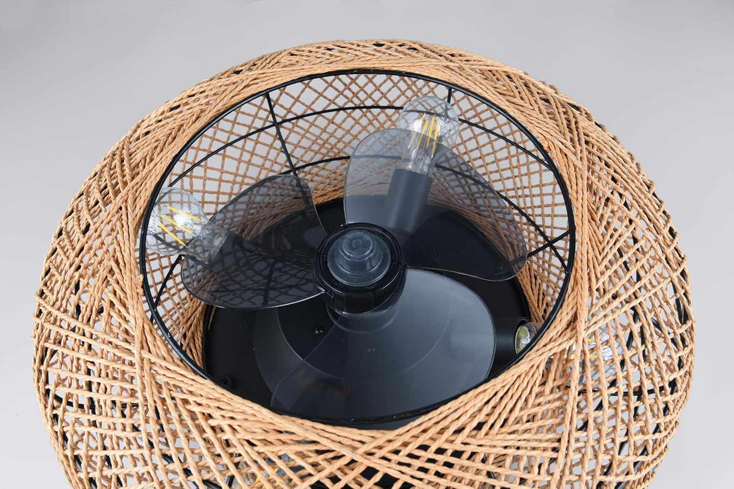 PLAFONIERA VENTILATORE CON FIBRA CM.50 4 LUCI