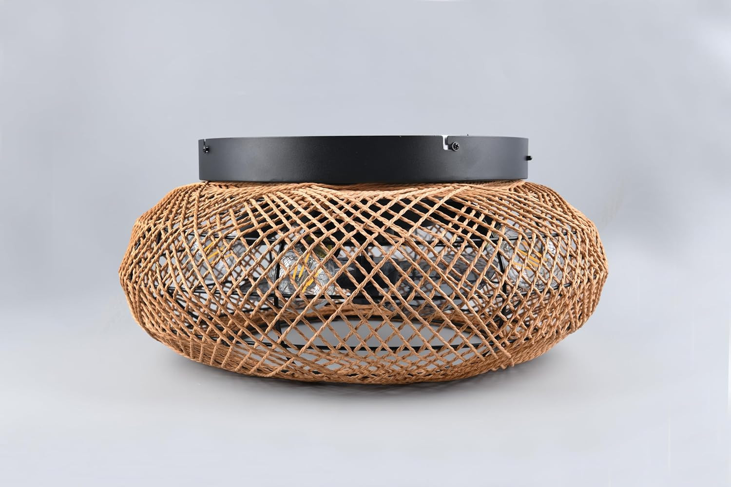 PLAFONIERA VENTILATORE CON FIBRA CM.50 4 LUCI