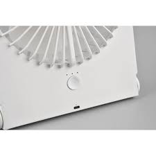 VENTILATORE DA APPOGGIO RICARICABILE BIANCO CM.23