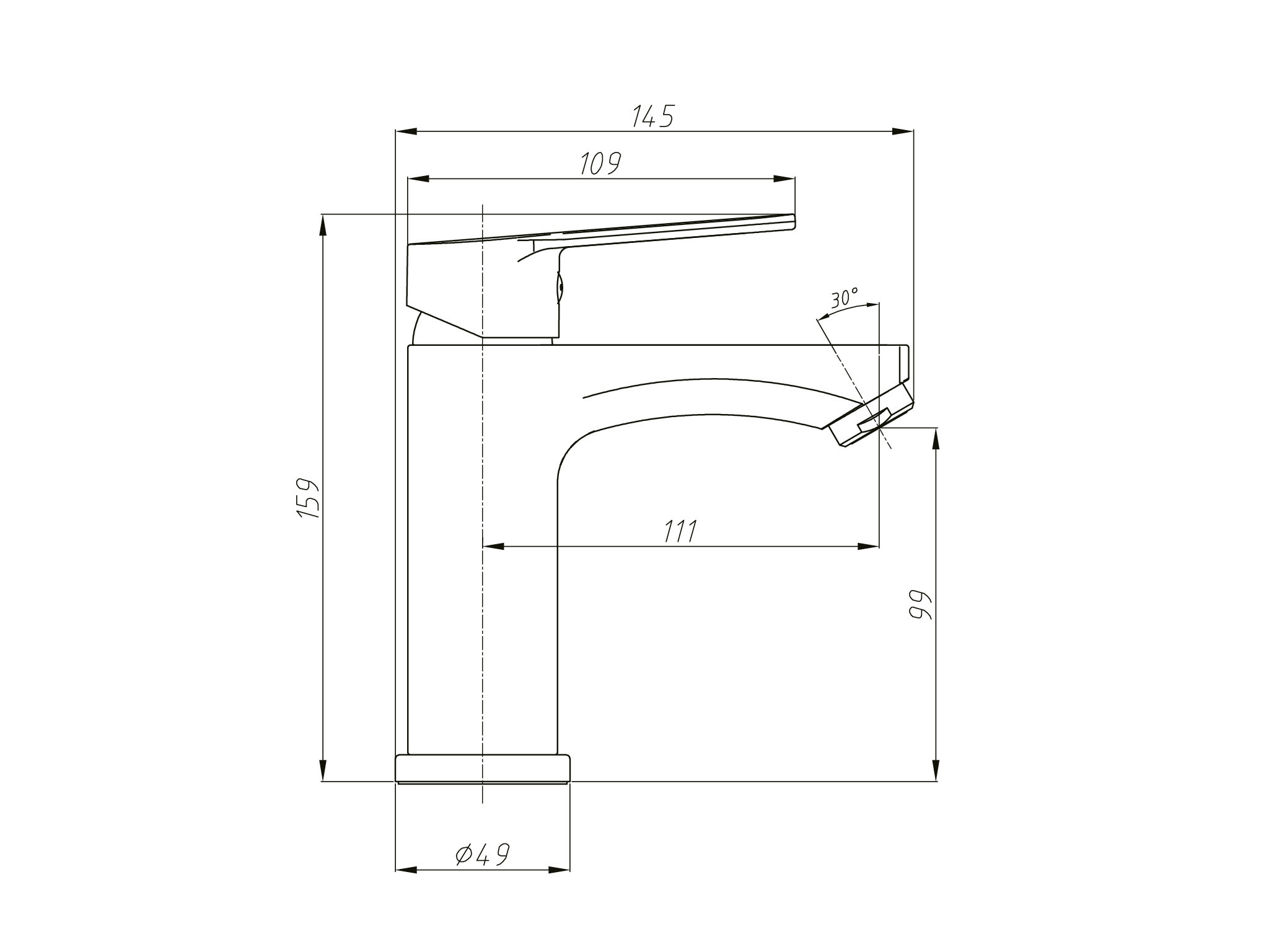 MISCELATORE LAVABO EDEN CROMATO