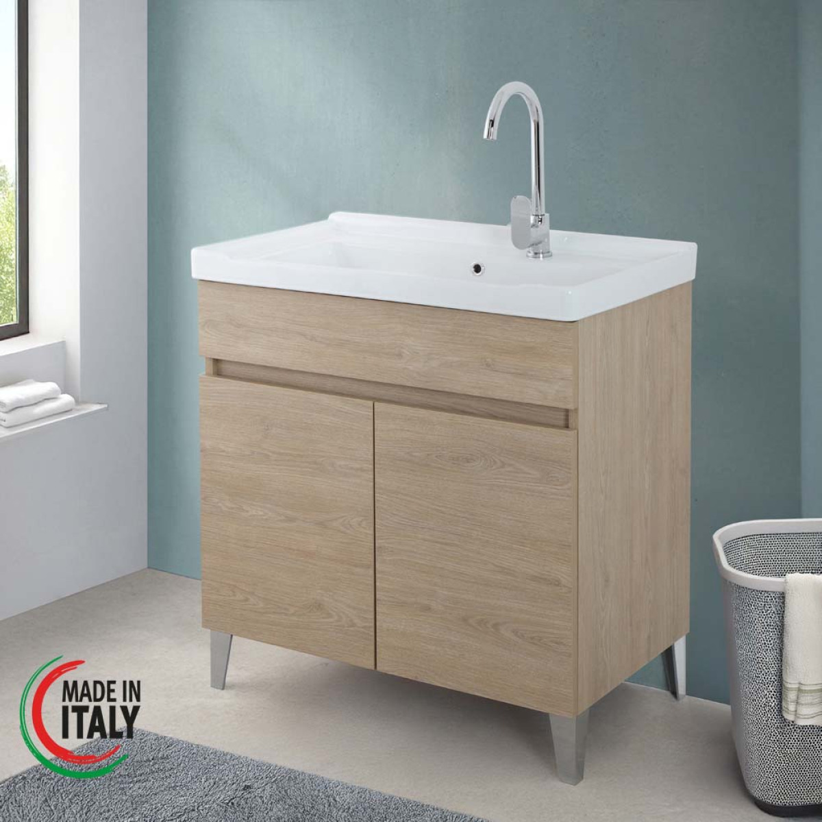 LAVATOIO CM.80X48 ROVERE DOLOMITE