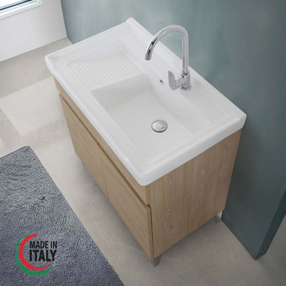 LAVATOIO CM.80X48 ROVERE DOLOMITE