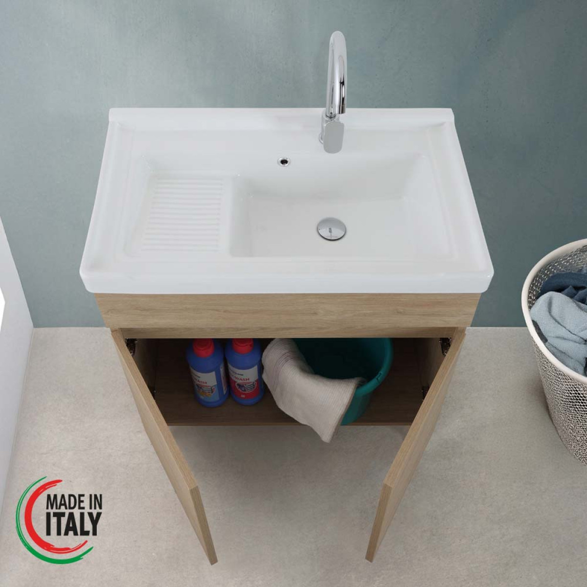 LAVATOIO CM.80X48 ROVERE DOLOMITE