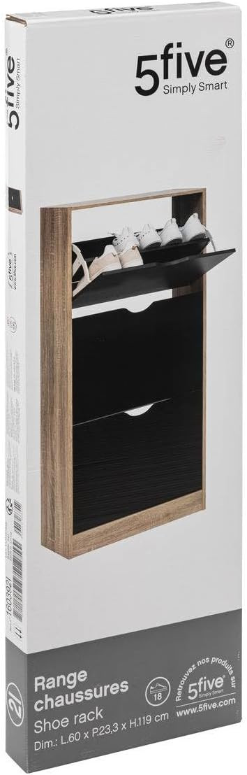 SCARPIERA 3C.NERA/NATURALE CM.60X119.5