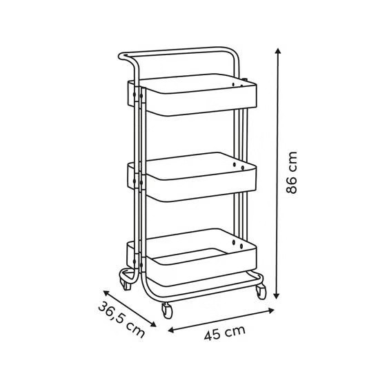 CARRELLO C/RUOTE METALLO ARGILLA