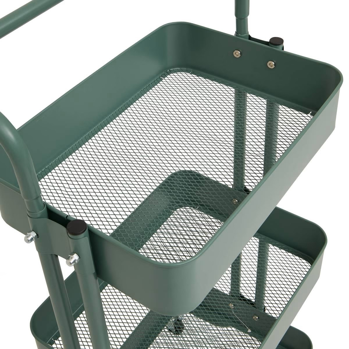 CARRELLO C/RUOTE METALLO 3P.VERDE