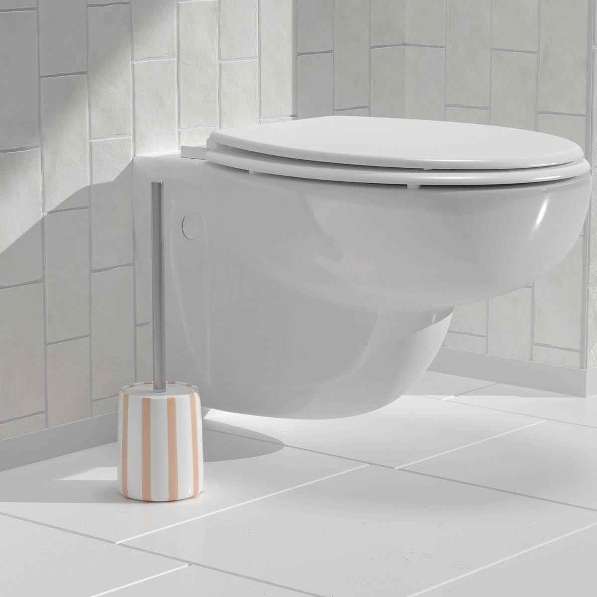 SCOPINO WC STRIO H.39 CERAMICA ROSA
