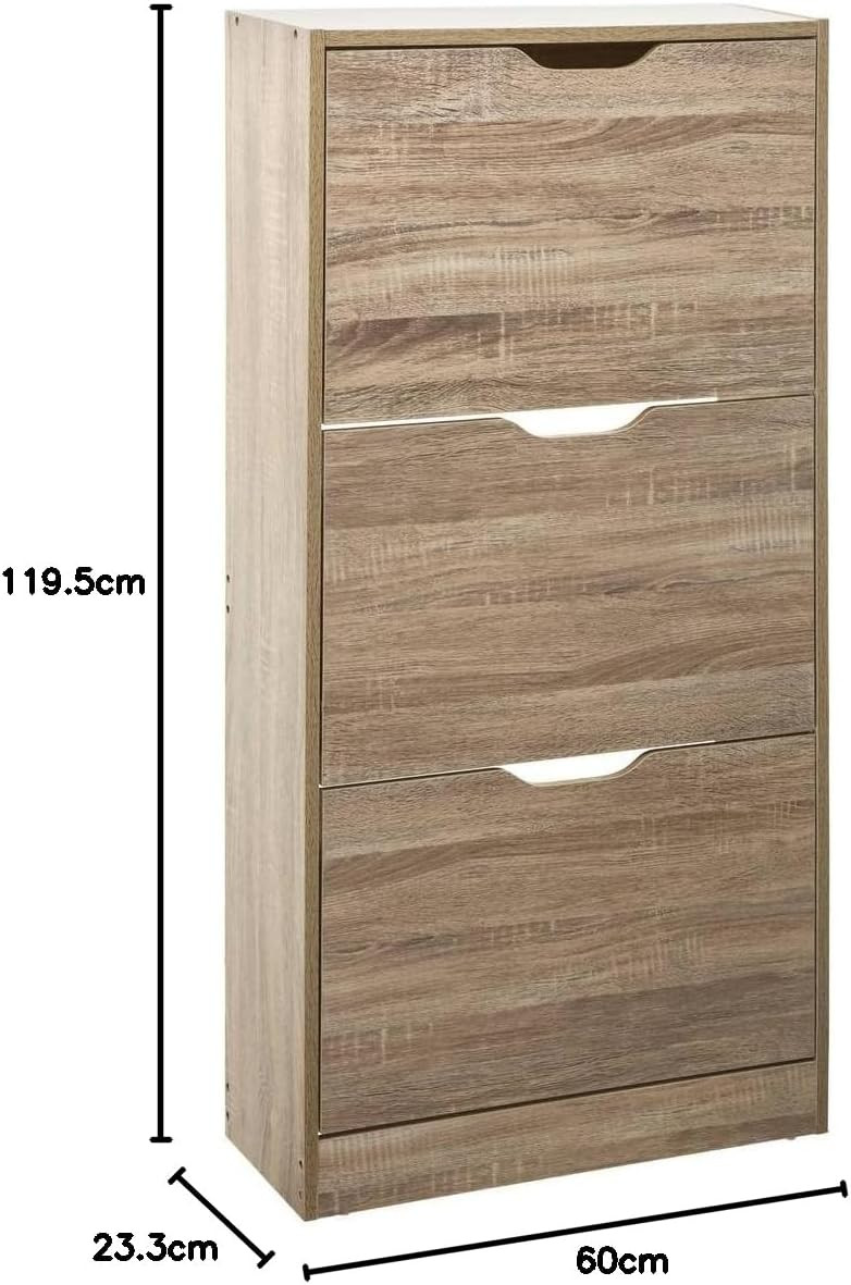 SCARPIERA 3 CASSETTI NATURALE