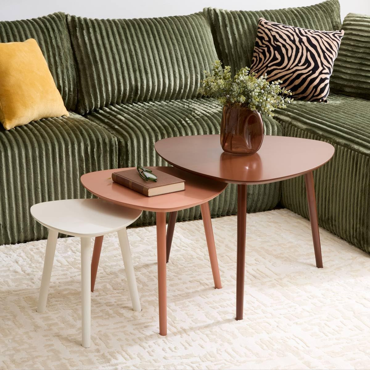 SET 3 TAVOLINI MILEO BRUNO