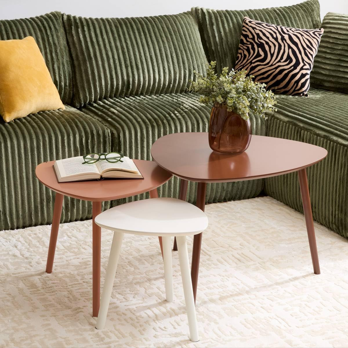 SET 3 TAVOLINI MILEO BRUNO