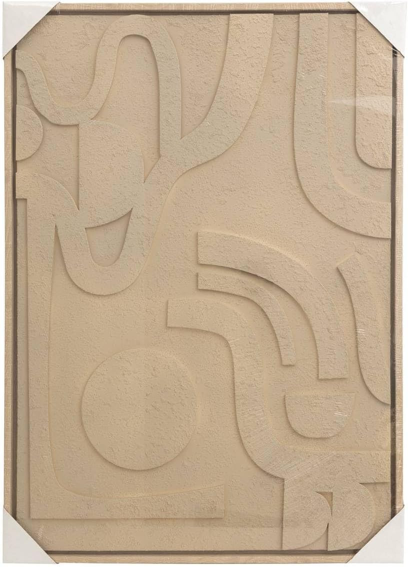 QUADRO 3D CM.50X70 BEIGE