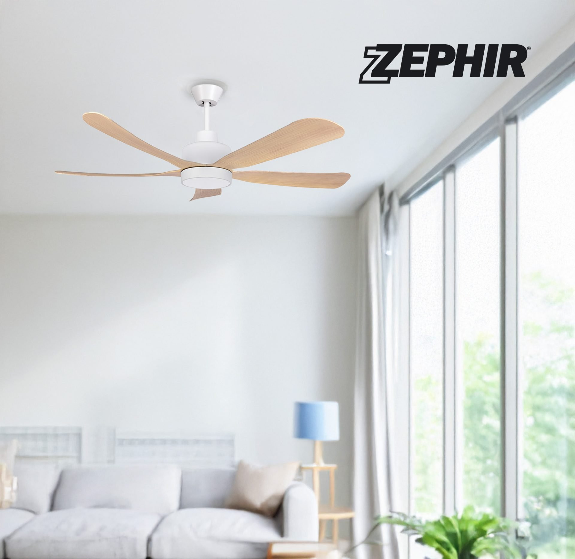 VENTILATORE DA SOFFITTO LED CM.122 FAGGIO