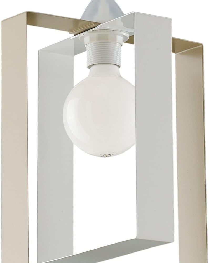 SOSPENSIONE FERRO D.25 1XE27 55W BIANCO/TORTORA