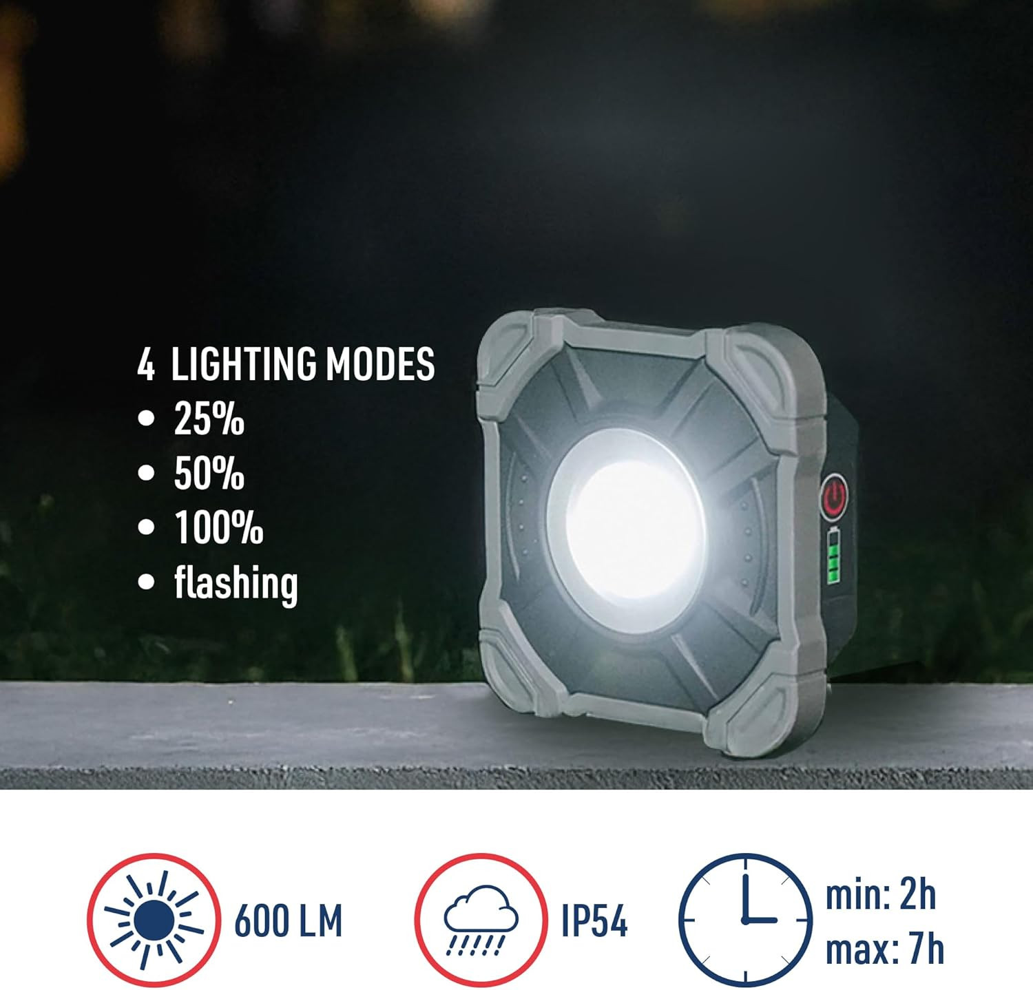 FARO LED RICARICABILE 10W 1000LUMEN