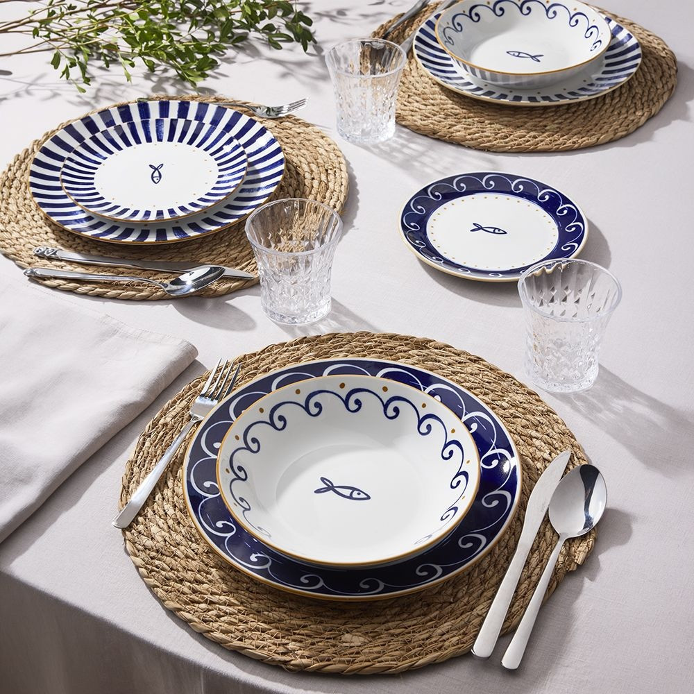 SERV.DA TAVOLA SARDINIA PZ.18 BLU