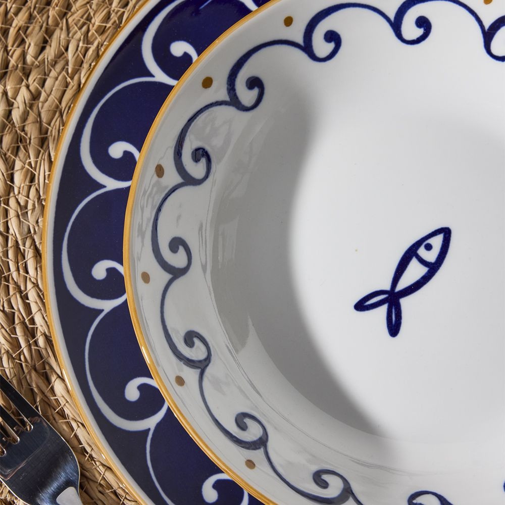SERV.DA TAVOLA SARDINIA PZ.18 BLU