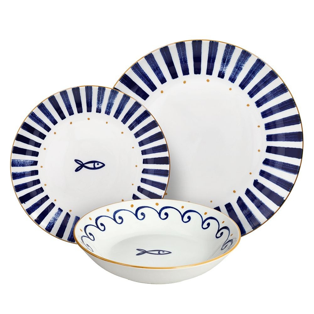 SERV.DA TAVOLA SARDINIA PZ.18 BLU