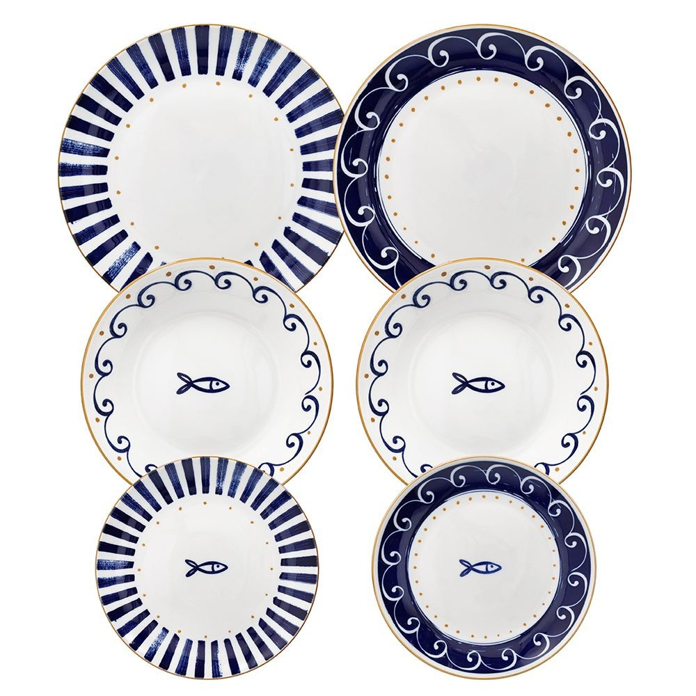SERV.DA TAVOLA SARDINIA PZ.18 BLU