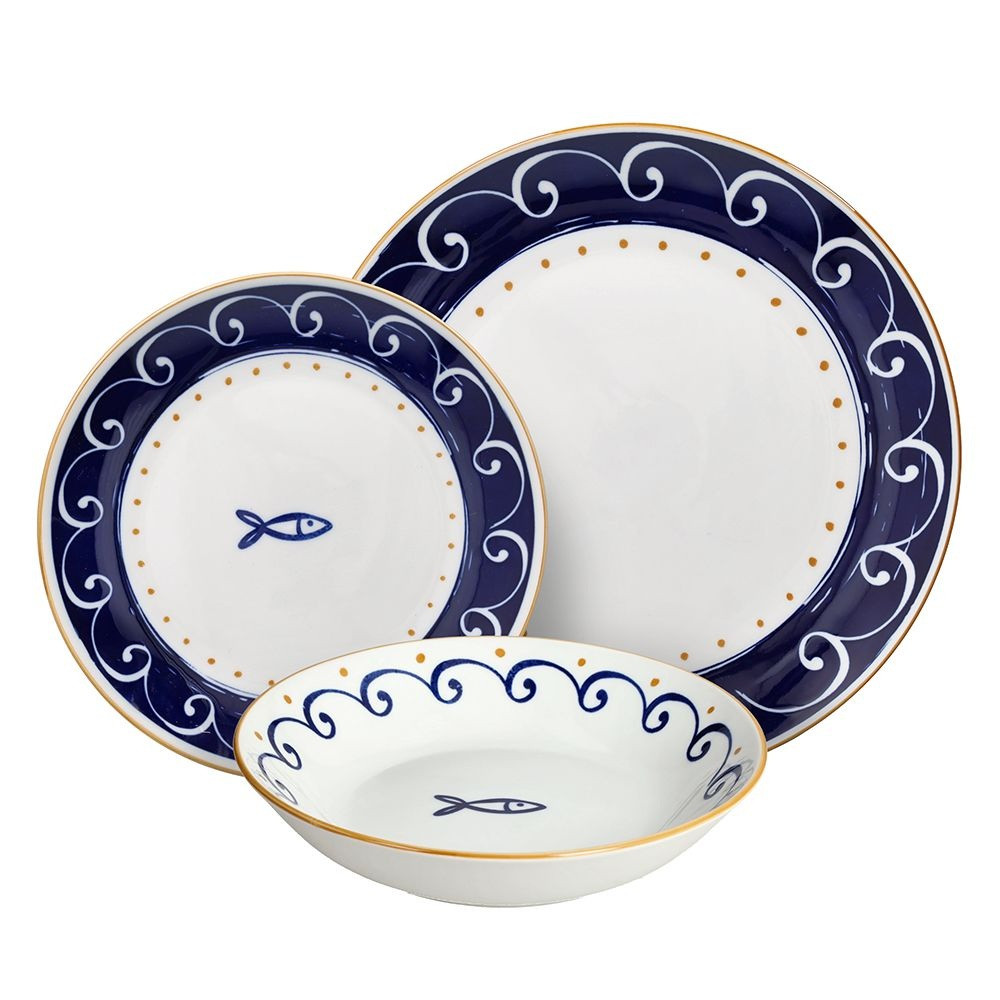 SERV.DA TAVOLA SARDINIA PZ.18 BLU