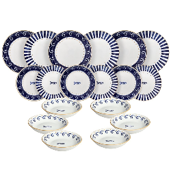 SERV.DA TAVOLA SARDINIA PZ.18 BLU