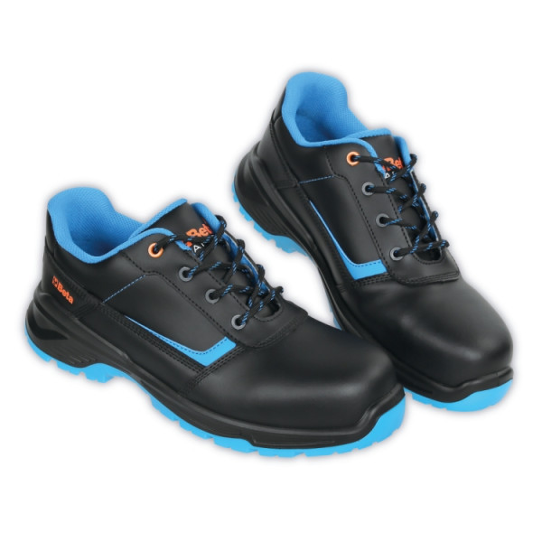 SCARPE ANT.BASSE PELLE NERA S3S N46
