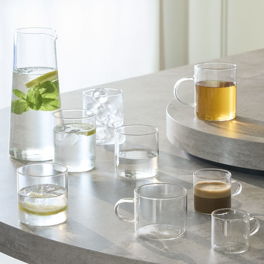 CARAFFA 1.5LT+4BICC. 330CC LYRA TRASPARENTE