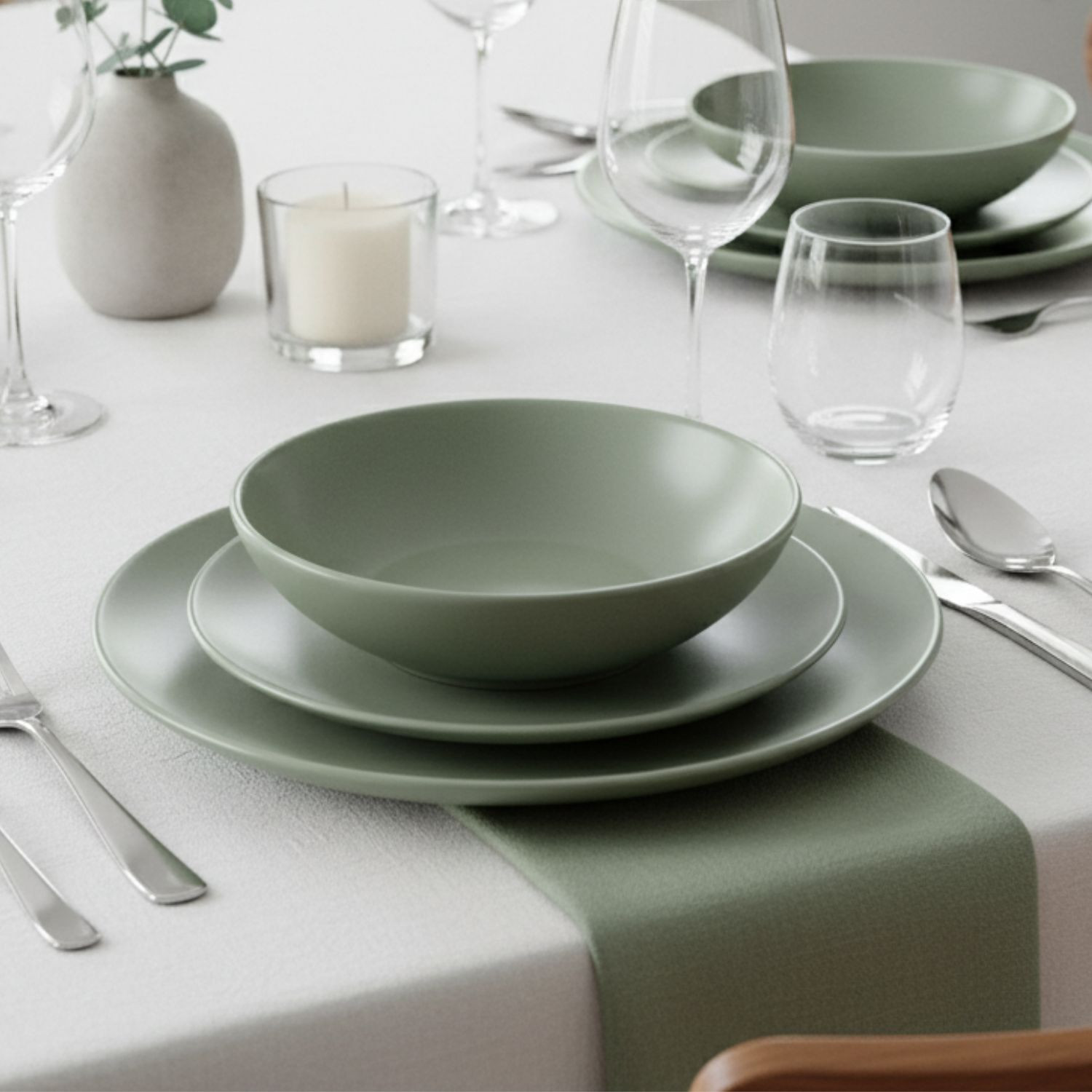SERVIZIO TAVOLA 18PZ KILKENNY SALVIA