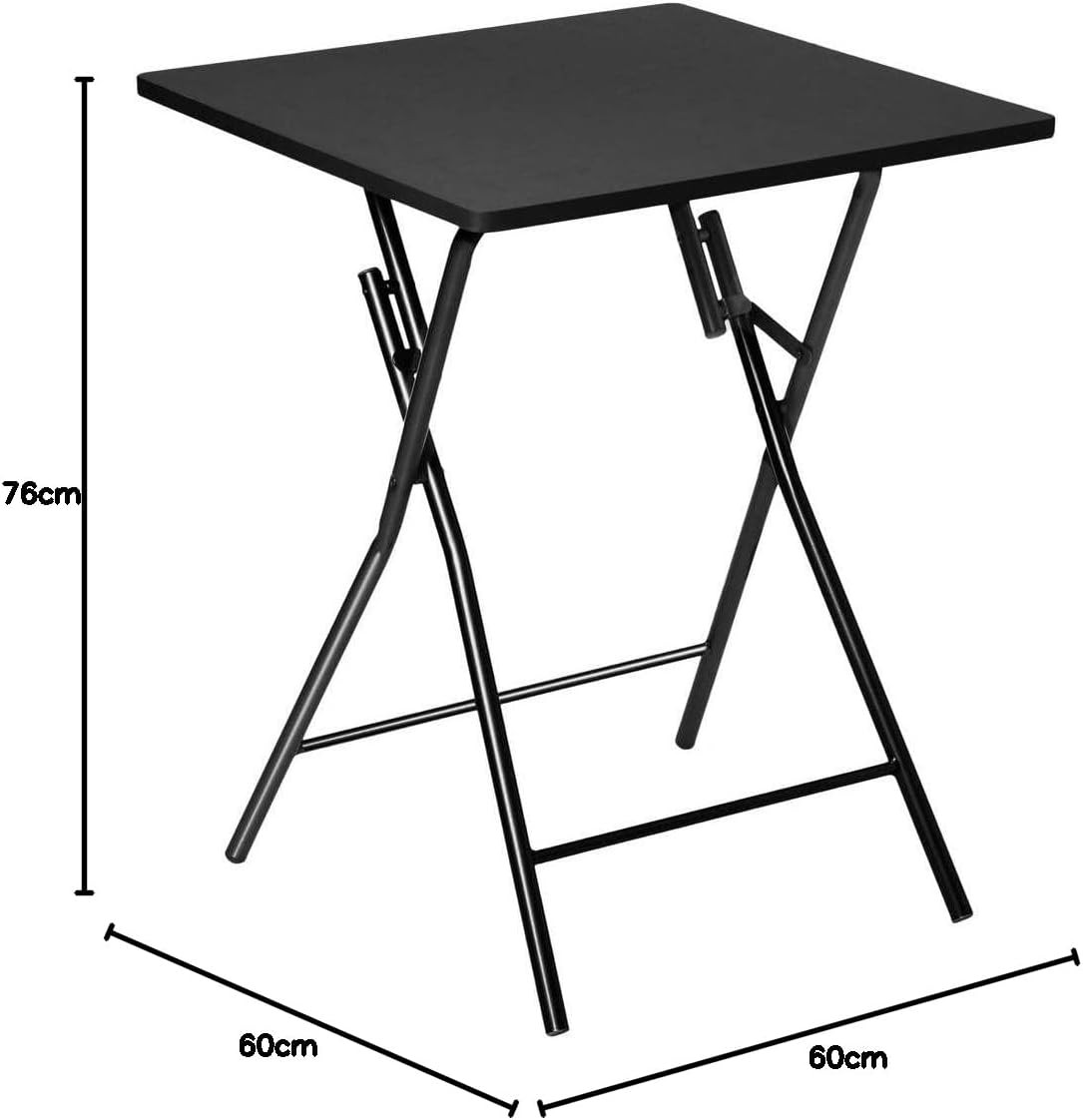 TAVOLO PIEGHEVOLE CM.60X60 NERO