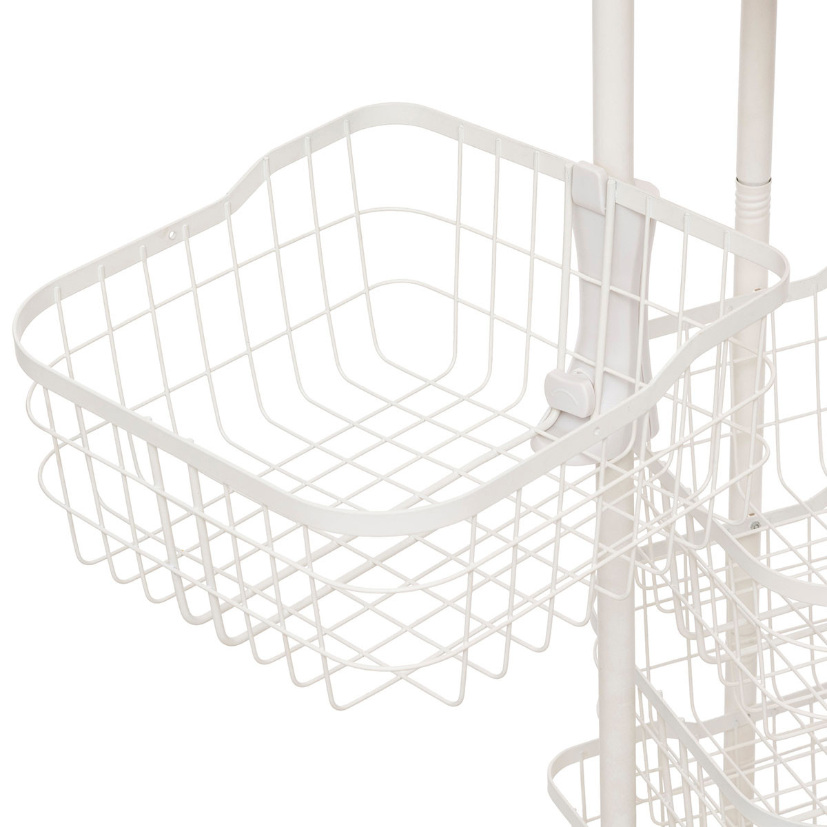CARRELLO 5P CM.34.5X31X91H MDF/METALLO BIANCO
