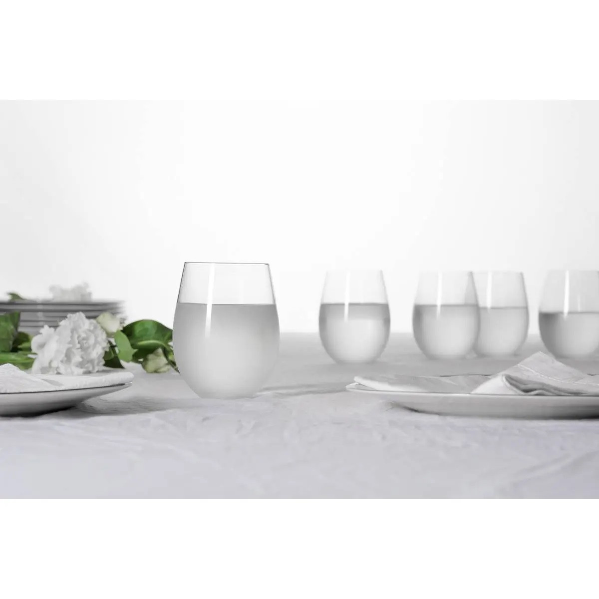 SET6 BICCHIERI SMERIGLIATI 54CL.VETRO TRASPARENTE