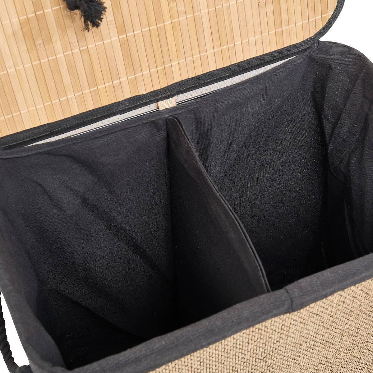 CESTO PER BIANCHERIA 60L.BAMBU